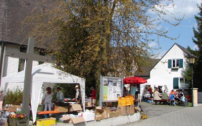 Vorplatz Gemeindefest Markt Schwaben
