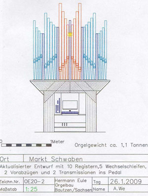 Orgel Markt Schwaben, 3, Eule, Bautzen